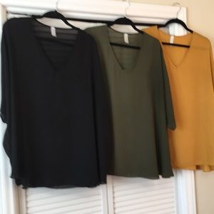 Lot of 3 tops and 1 tank